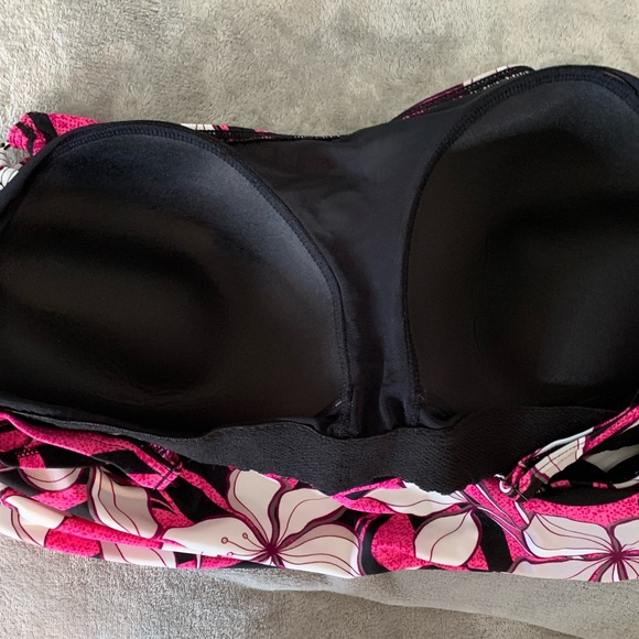 Silhouette Solutions Floral Tankini Top Sz 22D - Picture 9 of 12